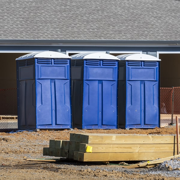 how can i report damages or issues with the porta potties during my rental period in Whittemore Iowa